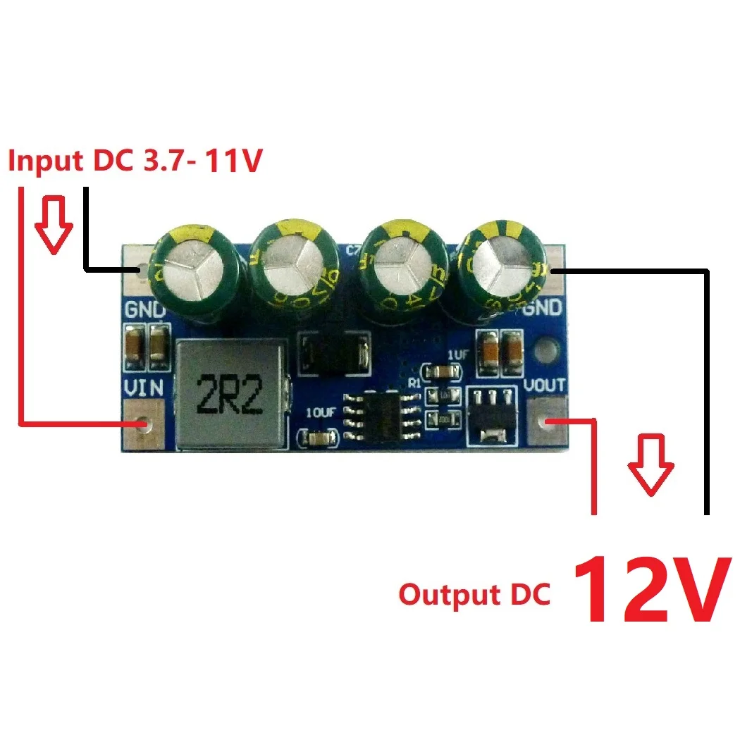 DD0424TA 12V 60W DC 3.7V-18V to 5V 6V 9V 12V 15V 19.5V Step-Up Boost DC DC Converter Molude for lead acid Car cigarette lighter PLC LED